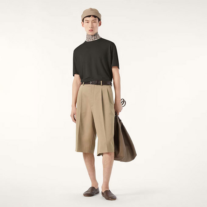 loro piana suraj tal cotton linen blend t-shirt
